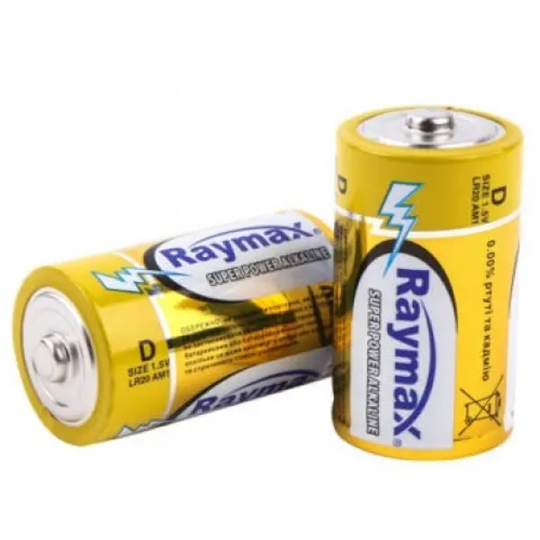 Батарейка RAYMAX LR20/2shrink 20уп - батарейки.com.ua