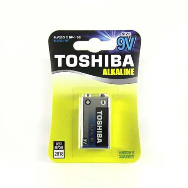 Батарейка TOSHIBA 6LR61-1BL Alkaline з інтернет-магазину батарейки.com.ua