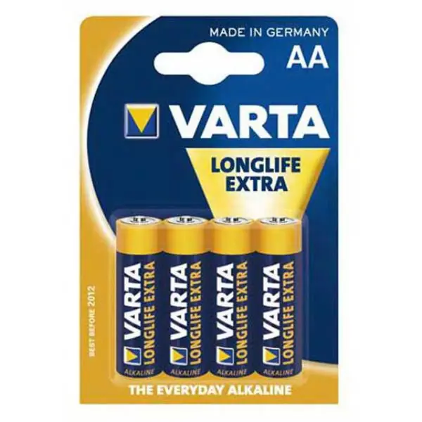 Батарейка VARTA 4106 (LR06) EXTRA LongLife 1x4BL 80уп з батарейки.com.ua