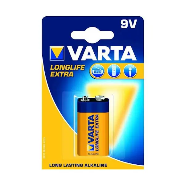 Батарейка VARTA 4122 (6LR61) EXTRA LongLife від батарейки.com.ua