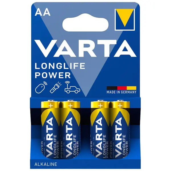 Батарейка VARTA 4906 (LR06) LONGLIFE Power упаковка 4 шт - придбати на батарейки.com.ua