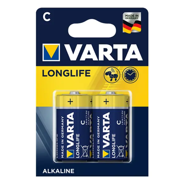 Батарейка VARTA 4914 (LR14) LONGLIFE Power 2 BL на батарейки.com.ua