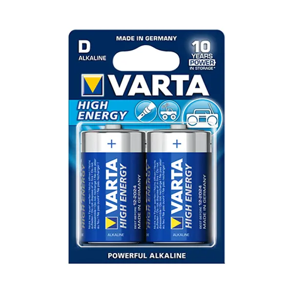 Батарейка VARTA 4920 (LR20) High Energy - батарейки.com.ua