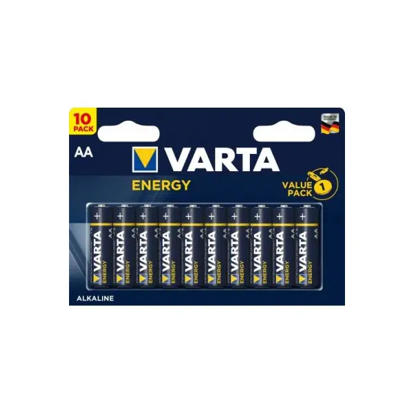 Батарейка VARTA LR06 (04106) ENERGY 1X10 BL на батарейки.com.ua