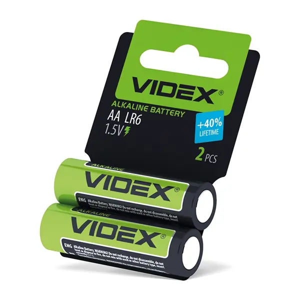 Батарейка Videx LR6 2BL, 60 упаковок - батарейки.com.ua