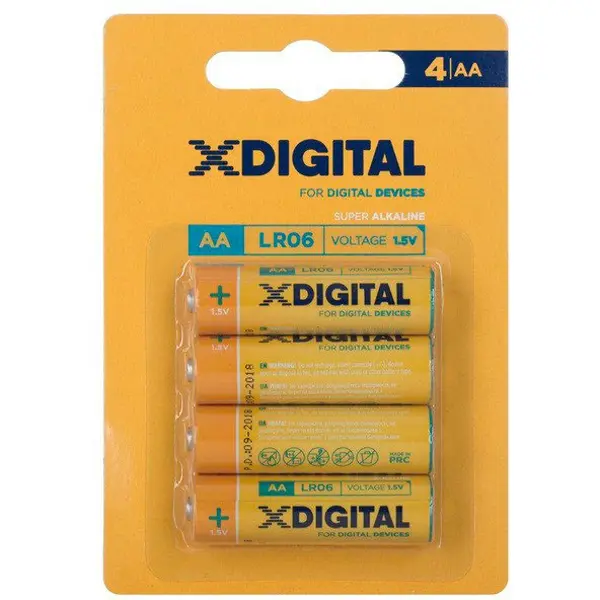 Батарейка X-DIGITAL LR 06 1x4BL 40 упаковок на сайті батарейки.com.ua