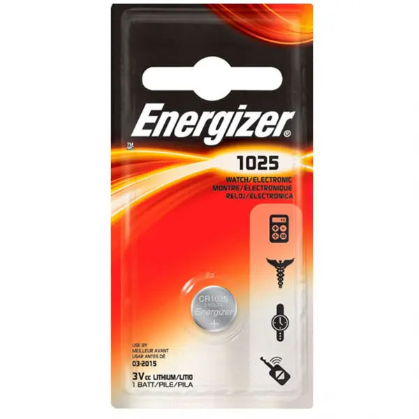 Літієва батарейка ENERGIZER CR1025 (1BL) - купити на батарейки.com.ua