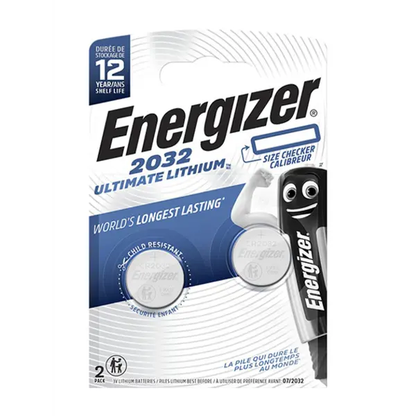 Батарейка літієва ENERGIZER CR2032 Ultimate Lithium 2BL від батарейки.com.ua