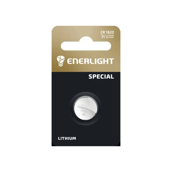 Літієва батарейка ENERLIGHT CR1620 bl1 від батарейки.com.ua