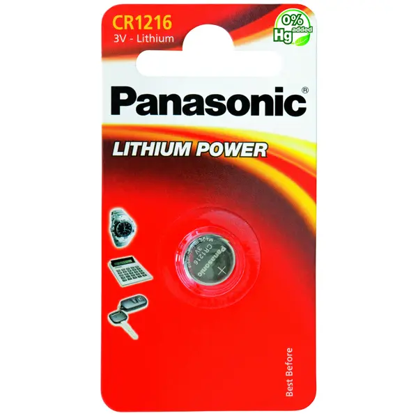 Батарейка літієва PANASONIC CR1216 (1BL) - батарейки.com.ua