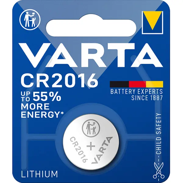 Батарейка літієва VARTA Lithium 6016 (CR2016) - батарейки.com.ua