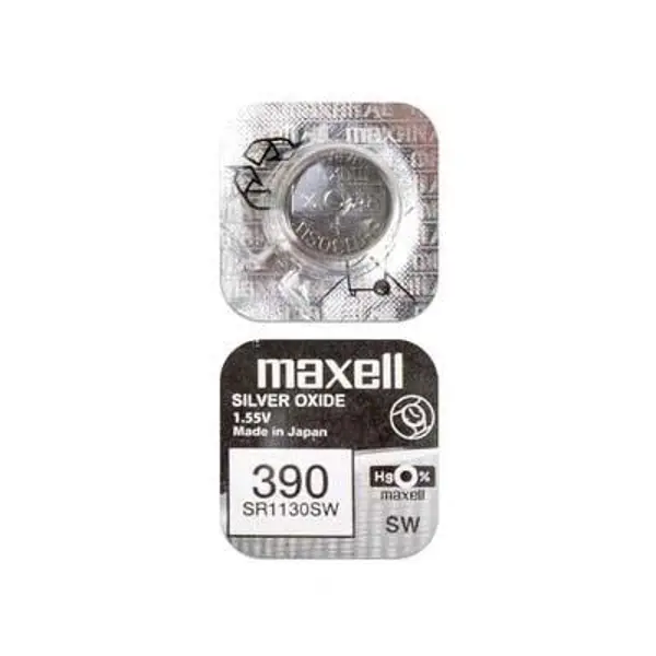 Батарейка в годинник MAXELL SR1130 SW (390) 1x10(NEW EUROPE) - купити на батарейки.com.ua