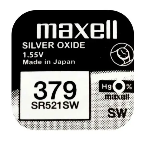 Батарейка в годинник MAXELL SR521SW-B1 (379) 1x10 для Європи от батарейки.com.ua