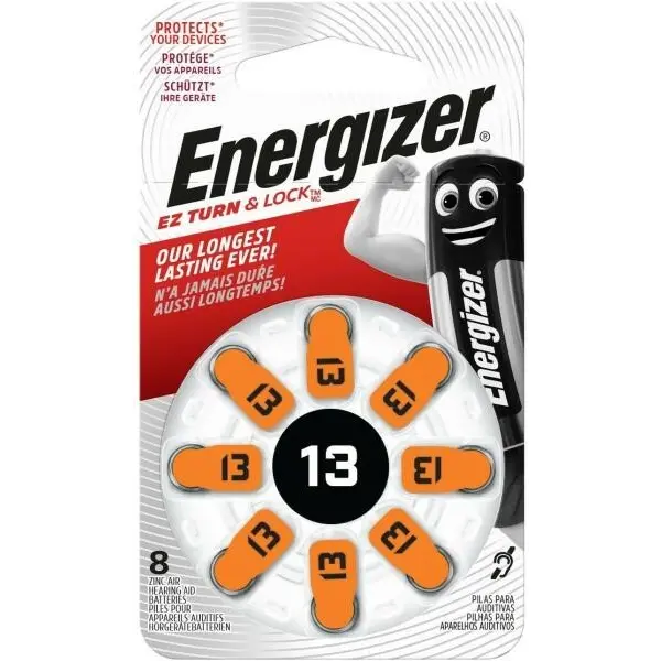 Батарейка для слухового апарату ENERGIZER ZA 13 / 8 BL