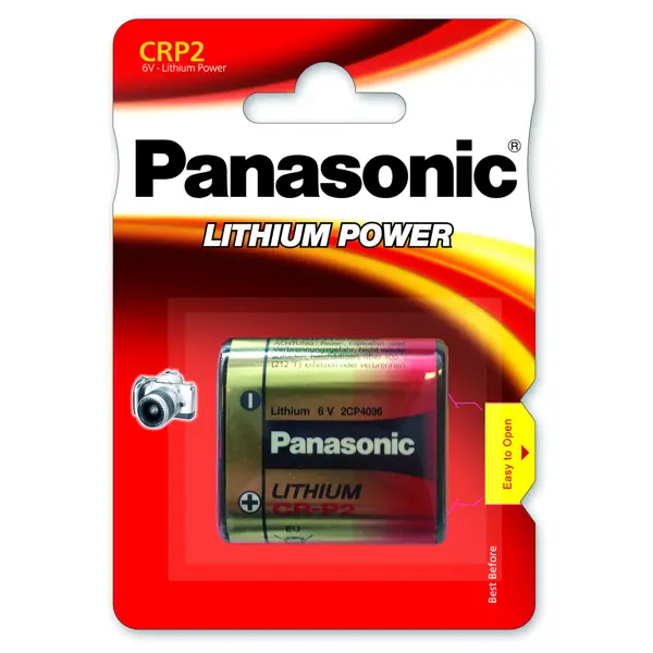 Батарейка PANASONIC CR-P2 Lithium 6V 1 шт для змішувача на батарейки.com.ua