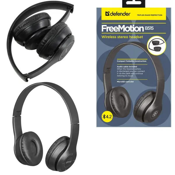 Bluetooth гарнітура DEFENDER FreeMotion B535 black