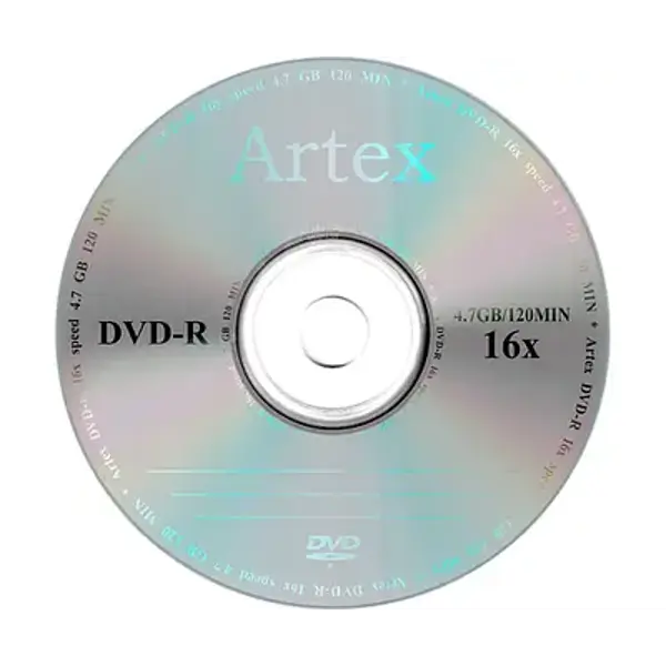 Диск Artex DVD-R 4,7 GB 16x Bulk 50 CMC від батарейки.com.ua