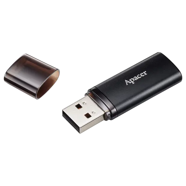 Флешка APACER АН25B 64GB USB3.1 Black від батарейки.com.ua