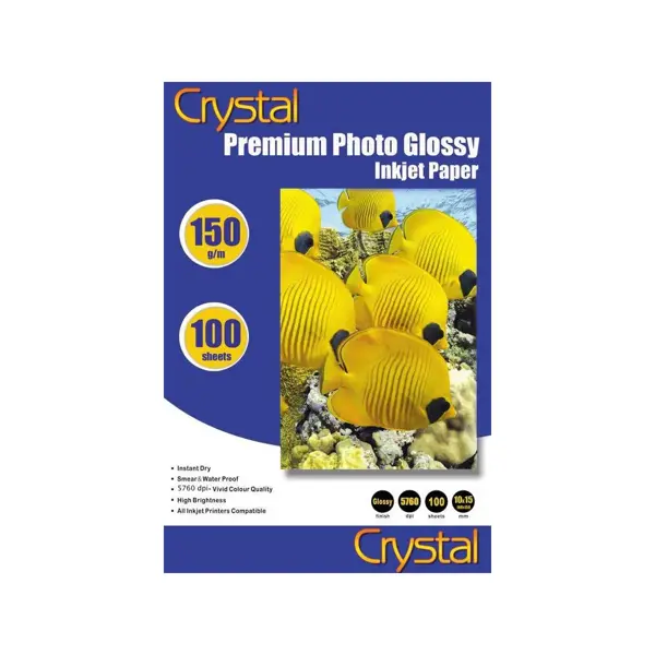 Фотобумага Crystal 150г/м2, 10x15 100л. глянец