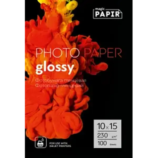 Фотопапір Magic 10*15CM Глянцевий PAPIR 230g (100 аркушів) від батарейки.com.ua