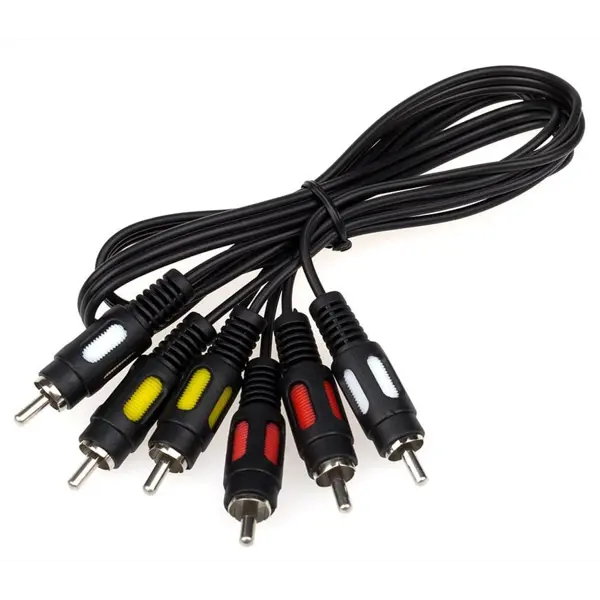 Кабель ATCOM 3RCA-3RCA 3.0m 10712 від батарейки.com.ua