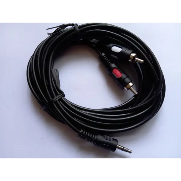 Кабель ATCOM AUX jack3.5 - 2RCA 5.0m 10709 від батарейки.com.ua