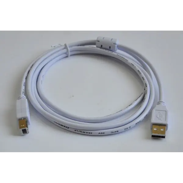 Кабель ATCOM USB AM - USB BM 1.8m white 3795 від батарейки.com.ua