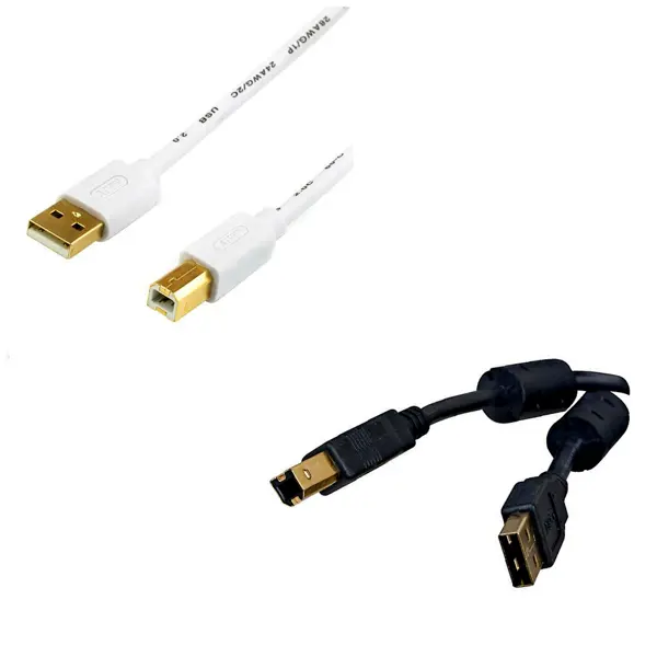 Кабель ATCOM USB AM/BM ferite 0.8 м white 6152