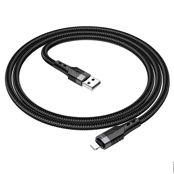 Кабель BOROFONE BU35 USB - lightning 2A 1,2m black від батарейки.com.ua