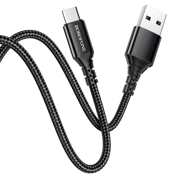 Кабель BOROFONE BX54 USB AM - Micro 2.4A 1m black від батарейки.com.ua