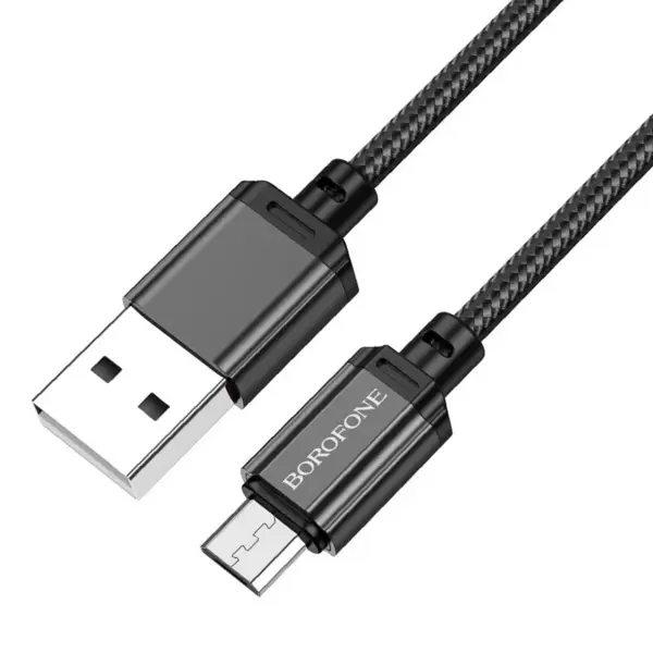 Кабель BOROFONE BX87 USB AM - Micro 2.4A 1m black від батарейки.com.ua