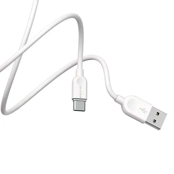 Кабель BOROFONE BX14 LinkJet USB AM - Type-C 2.4A 1m білий від батарейки.com.ua