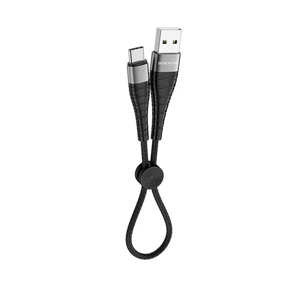 Кабель BOROFONE BX32 USB - Type-C 2.4A 0.25m black від батарейки.com.ua