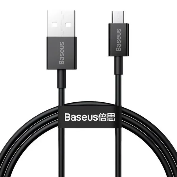 Кабель Baseus USB AM - Micro CAMYS-01 2A 1m Black від батарейки.com.ua