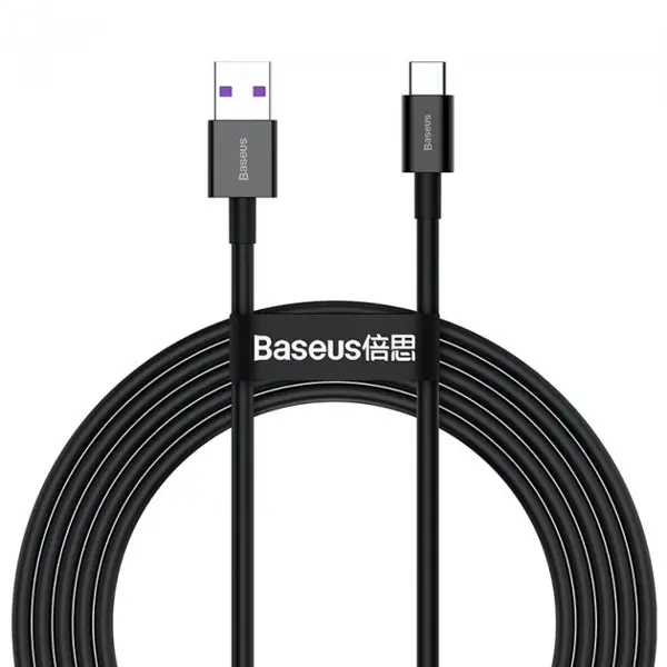 Кабель Baseus USB AM - Type-C Data Cable 66W 2m CATYS-01 Black від батарейки.com.ua