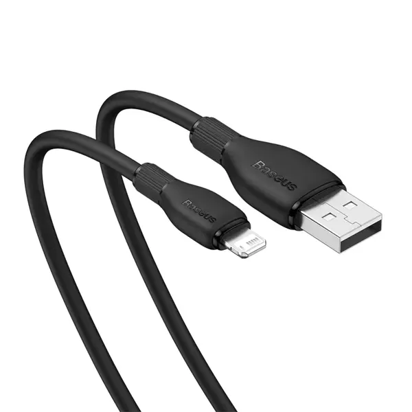 Кабель Baseus USB AM - lightning Pudding Series P10355700111-00 2.4A 1,2m Black від батарейки.com.ua