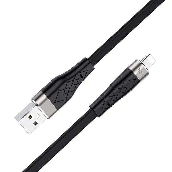 Кабель HOCO X53 USB - lightning 2,4A 1m Black від батарейки.com.ua