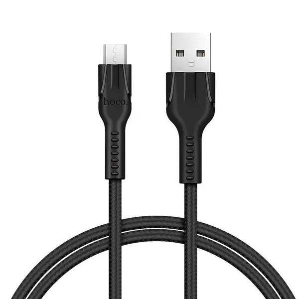 Кабель HOCO U31 Benay USB - Micro 1m Black від батарейки.com.ua