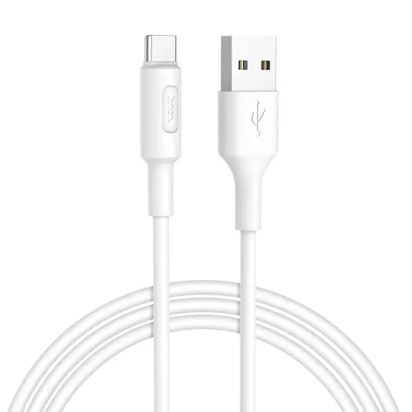 Кабель HOCO X25 USB - Type-C 2A 1м White від батарейки.com.ua