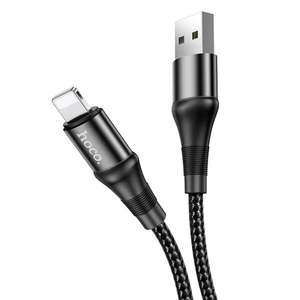 Кабель HOCO X50 USB - lightning 2,4A 1m Black від батарейки.com.ua