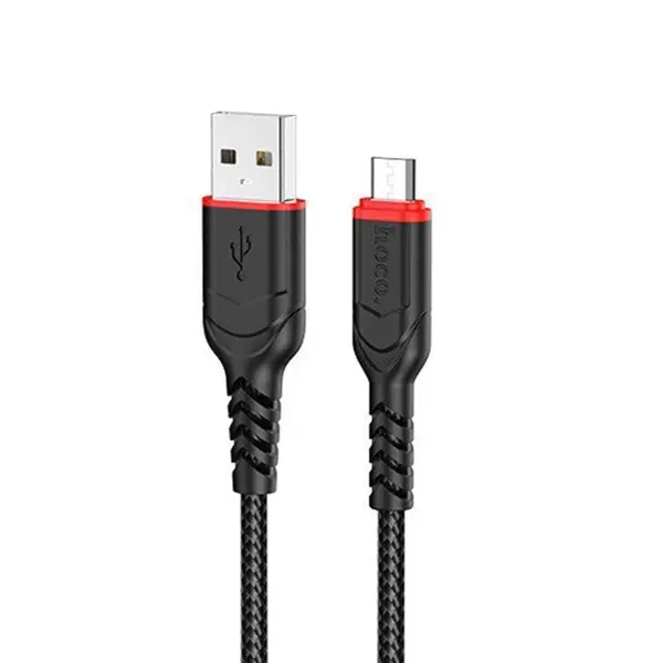 Кабель HOCO X59 USB AM - Micro 2,4A 1m чорний від батарейки.com.ua