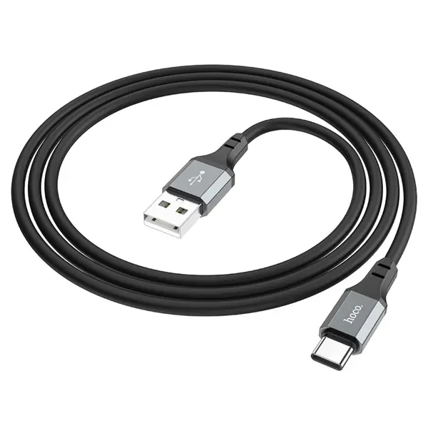 Кабель HOCO X86 USB - Type-C 3A 1м silicone чорний від батарейки.com.ua