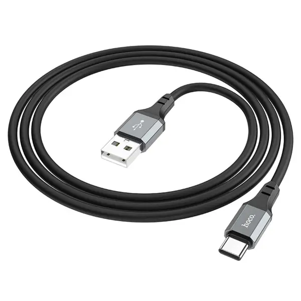 Кабель HOCO X86 USB AM - Type-C silicone 3A 1м чорний від батарейки.com.ua