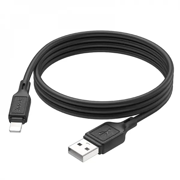 Кабель HOCO X90 USB - Lightning 2,4A 1m чорний від батарейки.com.ua