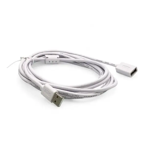 Кабель подовжувач ATCOM USB AM - USB AF 3.0m white 3790 від батарейки.com.ua