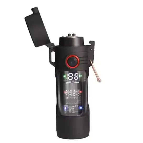 Ліхтар Multifunctional D66 запальничка LCD Type C 3+1 режими від батарейки.com.ua