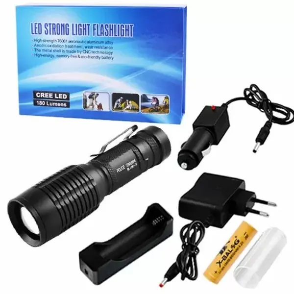 Ліхтар ручнручний BL-1861-T6 zoom 5 режимів 18650 від батарейки.com.ua