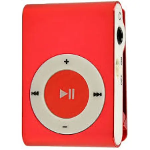 MP3 player TOTO TPS-03 Red (Вага: 12 грам Розміри: 27x41x11 мм Кліпса для носіння: Так Підтримувані аудіоформати: MP3 Підтримка карт пам'яті: microSD) від батарейки.com.ua