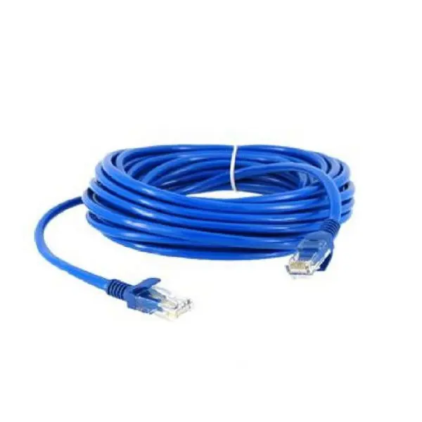 Патч-корд ATCOM RJ45 - RJ45 UTP Cat.5e 10m blue 9166 від батарейки.com.ua