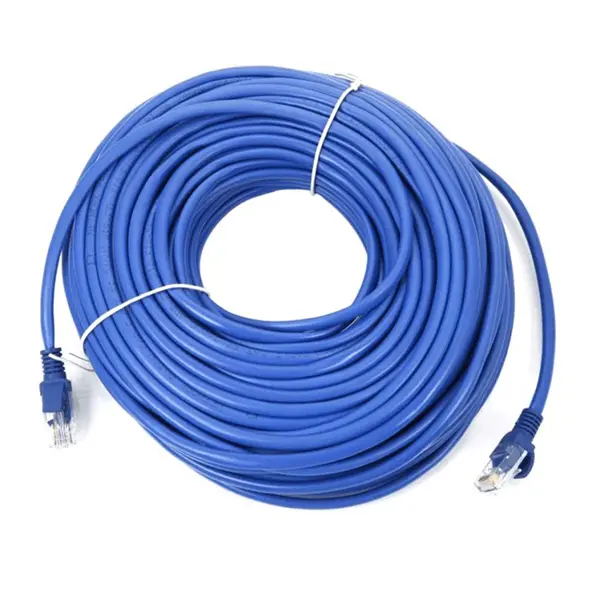 Патч-корд ATCOM RJ45 - RJ45 UTP Cat.5e 25m blue 9172 від батарейки.com.ua